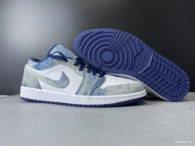 Jordan Denim 1 Air Washed CZ8455-100 Low 1102